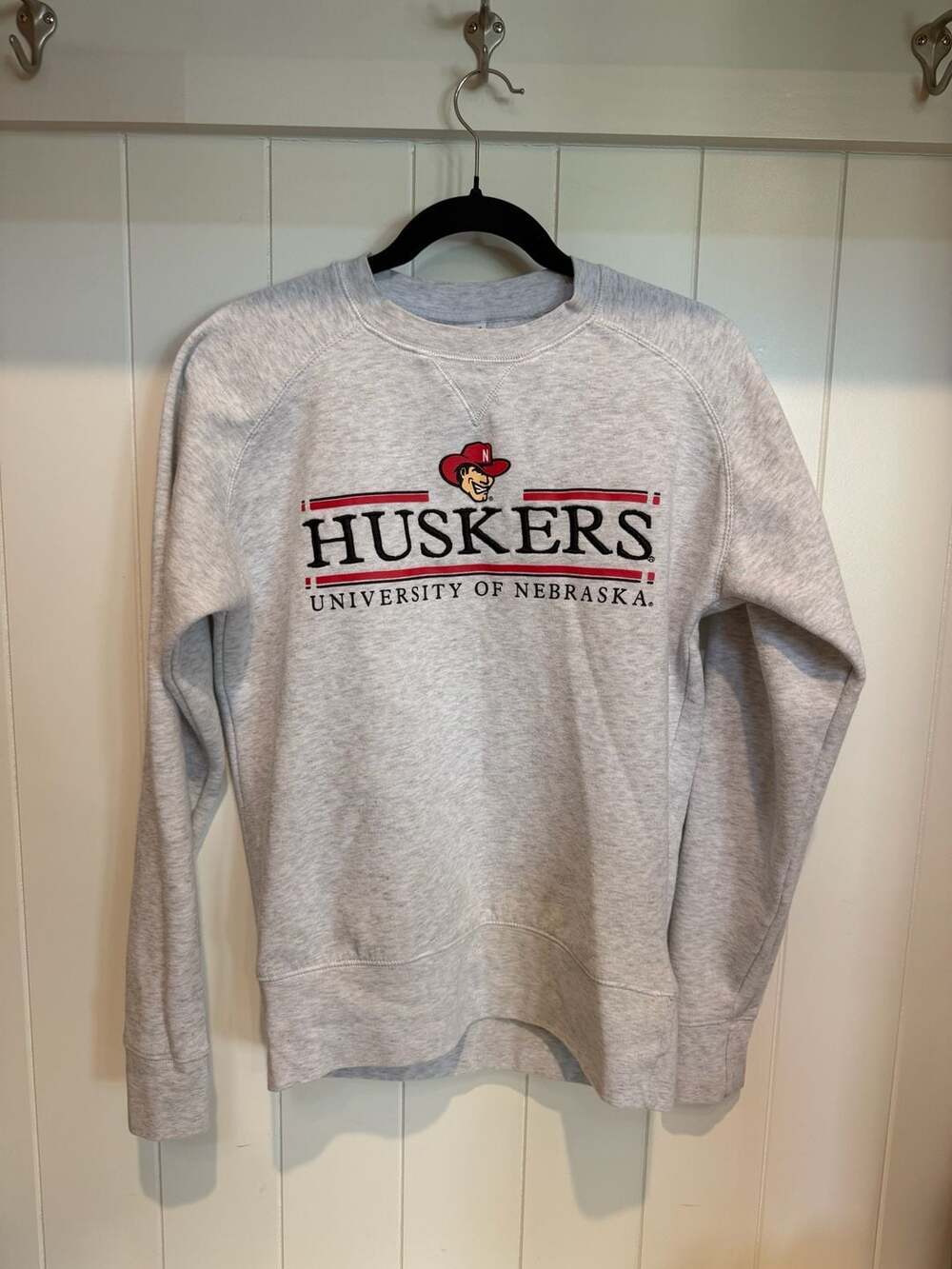 Champion University of Nebraska Huskers Gray Crewneck Sweatshirt